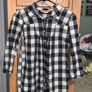 Black & White Checkered Flannel